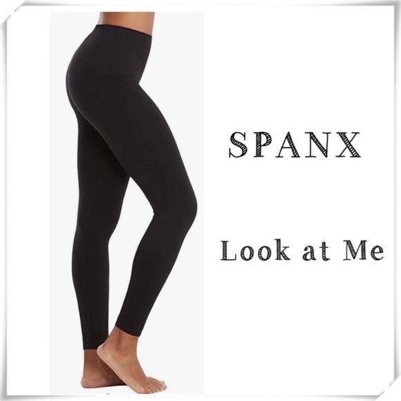 SPANX Look at Me Seamless 7/8 Leggings Tights in Black Size XL RN 12121 - Picture 1 of 8